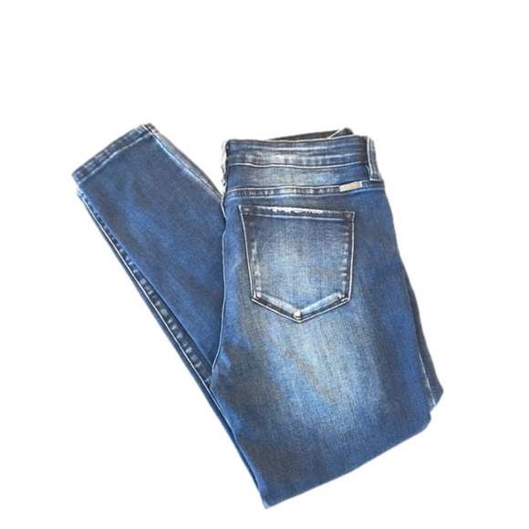 KanCan Los Angeles ESTILO #KC6365D Distressed Dark Blue Mid RiseJeans 11/29 - Picture 6 of 13